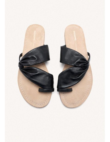 Sandalia tubular mujer con dedo - GIOSEPPO 75562 - negro