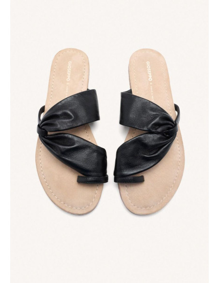 Sandalia tubular mujer con dedo - GIOSEPPO 75562 - negro