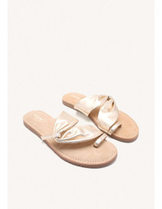 Sandalia tubular mujer con dedo - GIOSEPPO 75562 - oro