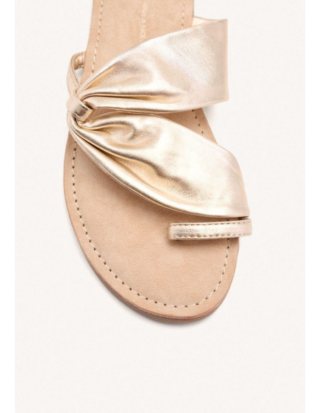 Sandalia tubular mujer con dedo - GIOSEPPO 75562 - oro