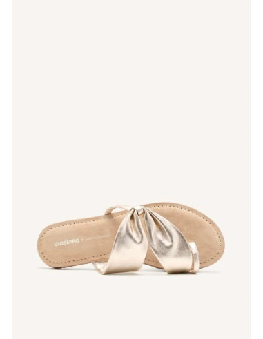 Sandalia tubular mujer con dedo - GIOSEPPO 75562 - oro