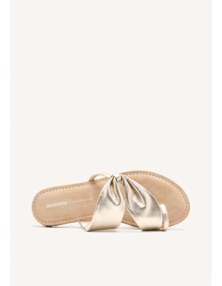 Sandalia tubular mujer con dedo - GIOSEPPO 75562 - oro