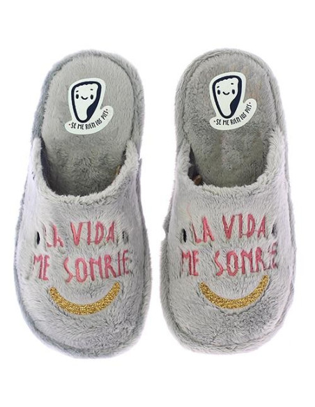 LARO - Chinela gris la vida me sonrie - JONAS50