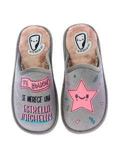 LARO - Chinela gris estrella - JONAS23