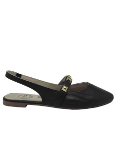 top3 - zapato plano negro -  23336
