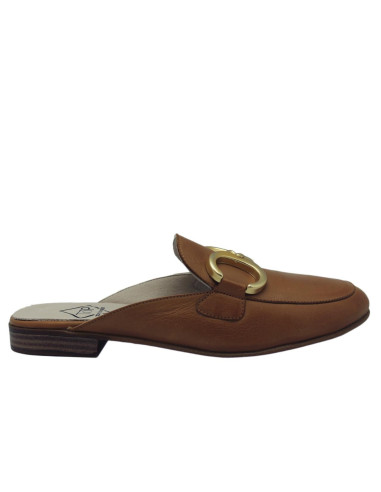 top3 - zueco cuero plano - 23324