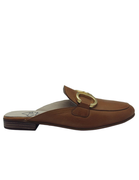 top3 - zueco cuero plano - 23324