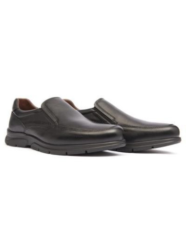 BAERCHI - Mocasin piel negro - 1251