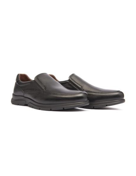 BAERCHI - Mocasin piel negro - 1251