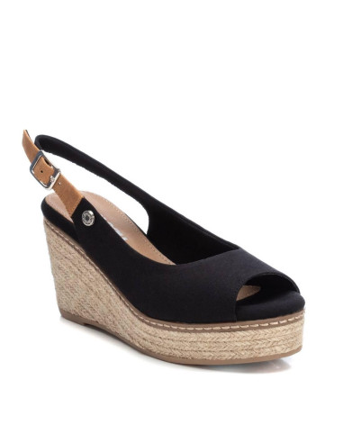 REFRESH - Sandalia lona negro lona - 170730