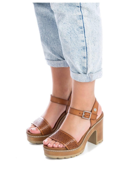 REFRESH - Sandalia taupe tacón - 170777