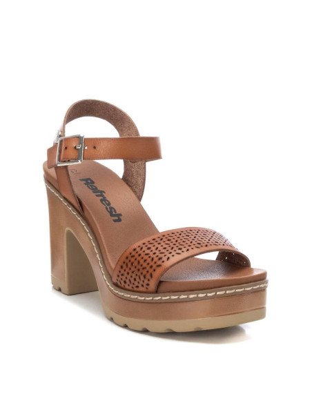 REFRESH - Sandalia taupe tacón - 170777