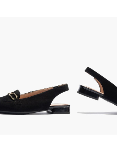 PITILLOS - mocasin abierto negro - 5201