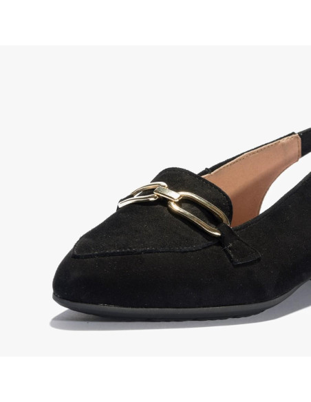 PITILLOS - mocasin abierto negro - 5201