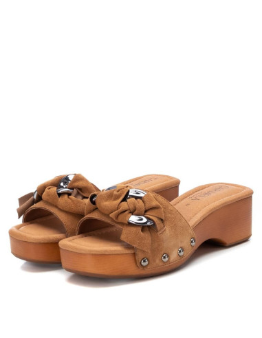 CARMELA - Sandalia madera camel - 160466