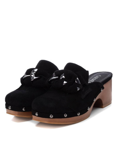 CARMELA - Zueco madera negro - 160466