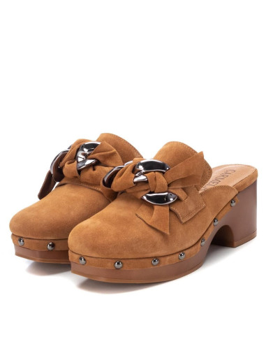 CARMELA - Zueco madera camel - 160469