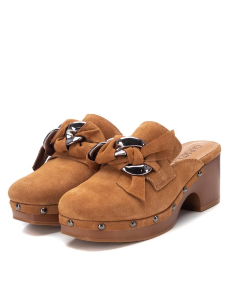CARMELA - Zueco madera camel - 160469