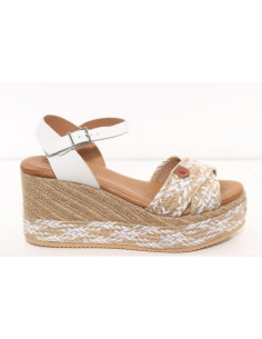 oh my sandals - sandalia blanca plataforma - 5251