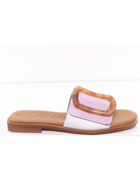 oh my sandals - sandalia blanco plana - 5155