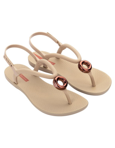 ipanema - sandalia beig adorno - 83415