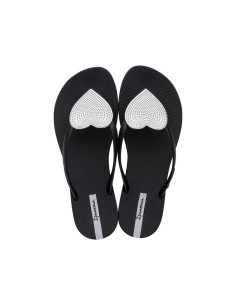 ipanema - sandalia negro corazon - 82120