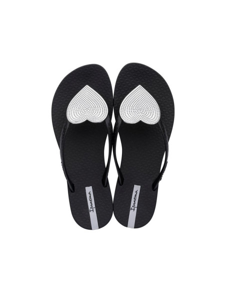 ipanema - sandalia negro corazon - 82120