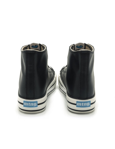 mustang - bota basket negro -  60172