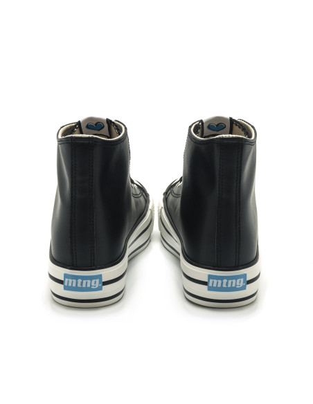 mustang - bota basket negro -  60172