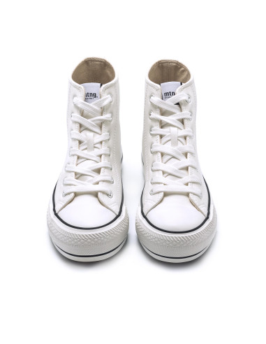 mustang - bota basket blanco - 60172