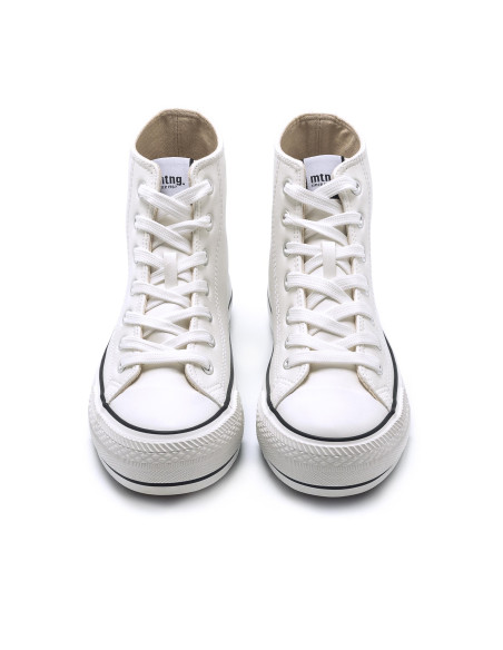 mustang - bota basket blanco - 60172