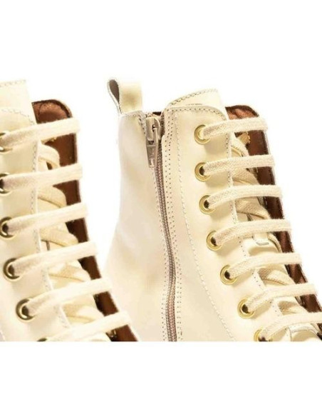 PITILLOS - Bota militar crema - 2725