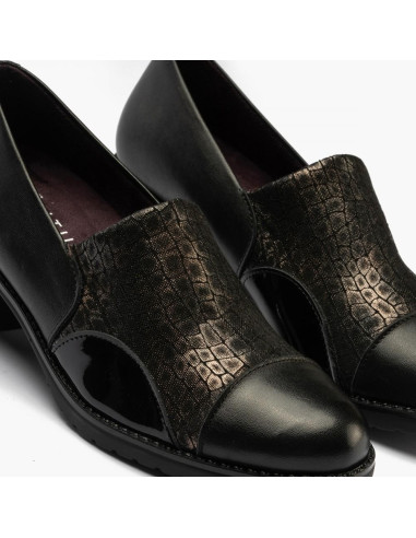 PITILLOS - Zapato combinado negro - 5330