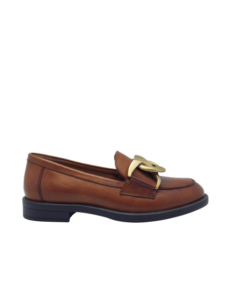top 3 - mocasin cuero con adorno - 23842
