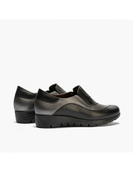 PITILLOS - Zapato combinado negro/plata - 2701