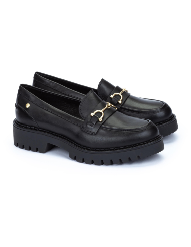 pikolinos - mocasin piel negro - W6P-3857