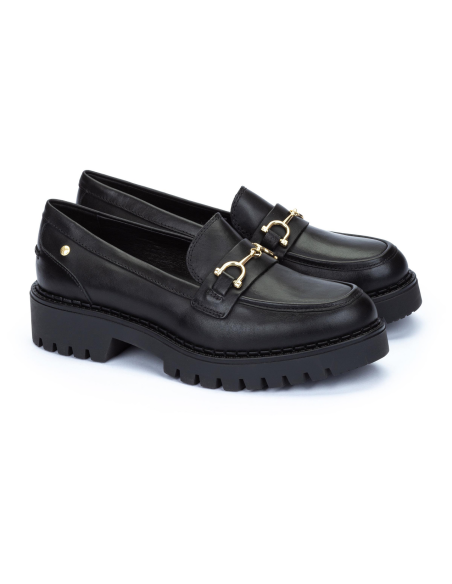 pikolinos - mocasin piel negro - W6P-3857