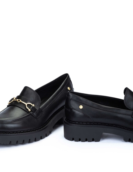 pikolinos - mocasin piel negro - W6P-3857