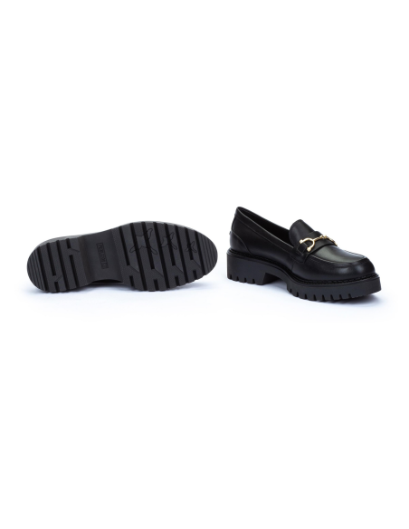 pikolinos - mocasin piel negro - W6P-3857