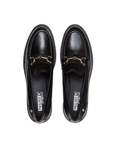 pikolinos - mocasin piel negro - W6P-3857