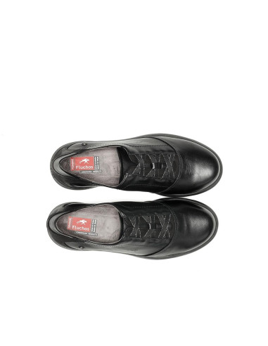 FLUCHOS - Zapato piel negro - F1866