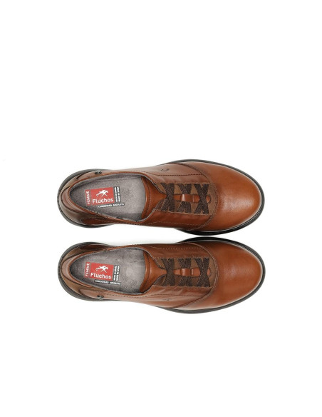 FLUCHOS - Zapato piel marrón - F1866