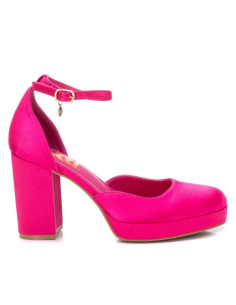 XTI - sandalia raso fuxia -141195