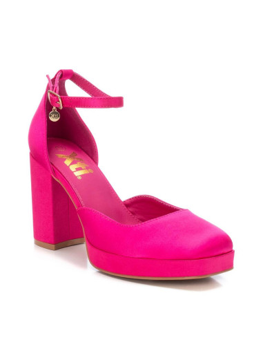 XTI - sandalia raso fuxia -141195