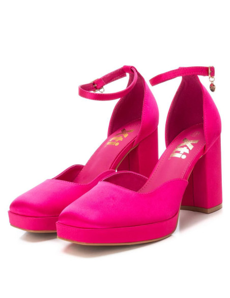 XTI - sandalia raso fuxia -141195
