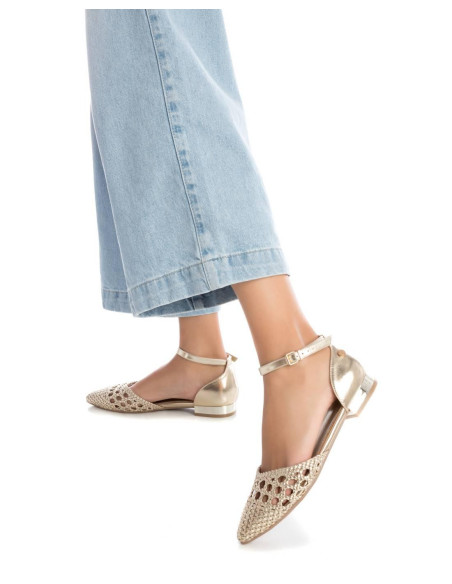 XTI - sandalia trenzada oro - 142366