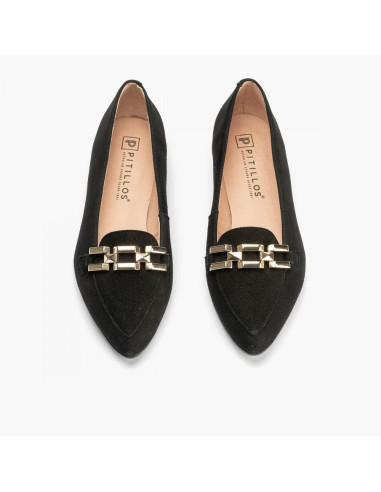 pitillos - mocasin negro cadena -  5780