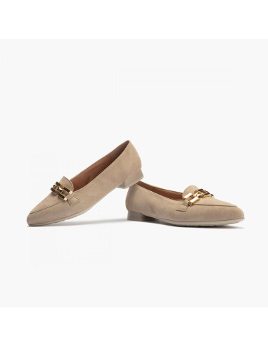 pitillos - mocasin beig cadena - 5780