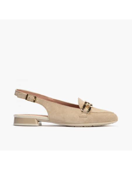 pitillos - mocasin abierto beige -5783
