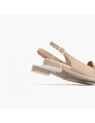 pitillos - mocasin abierto beige -5783